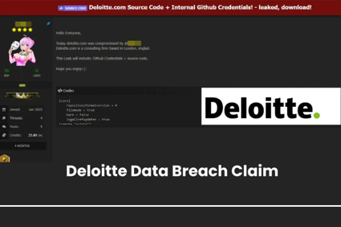 Deloitte Data Leak: Source Code &amp; GitHub Credentials Exposed 
