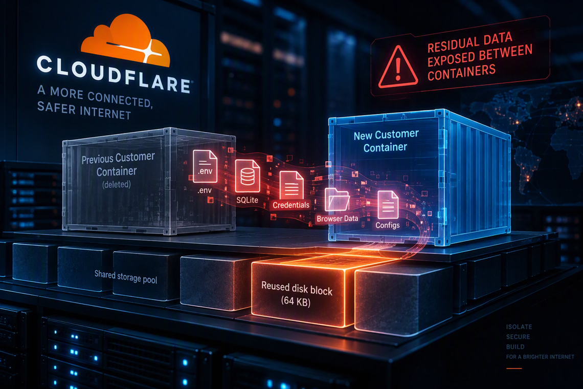 Flaw in Cloudflare Infrastructure Let Containers Read Data Left Behind by Other Tenants