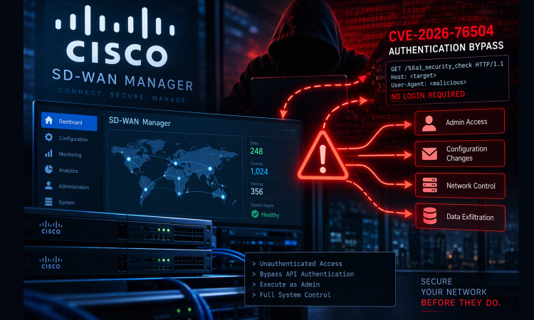 Cisco Warns of Ongoing Attacks Leveraging SD-WAN Manager Login Bypass Vulnerability